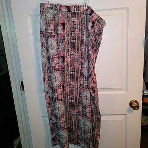 Maxi length skirt